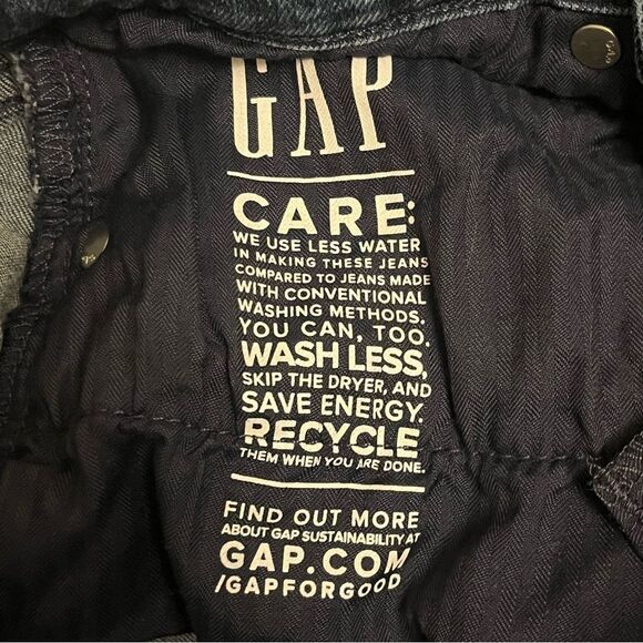 Gap Mid Rise Vintage Slim Jeans in Rinsed Blue Size 26/2 Regular - Picture 9 of 11
